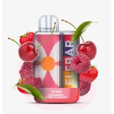 Одноразовая электронная сигарета Elf Bar Strawberry Cherry Raspberry (Клубника Вишня Малина) TE6000